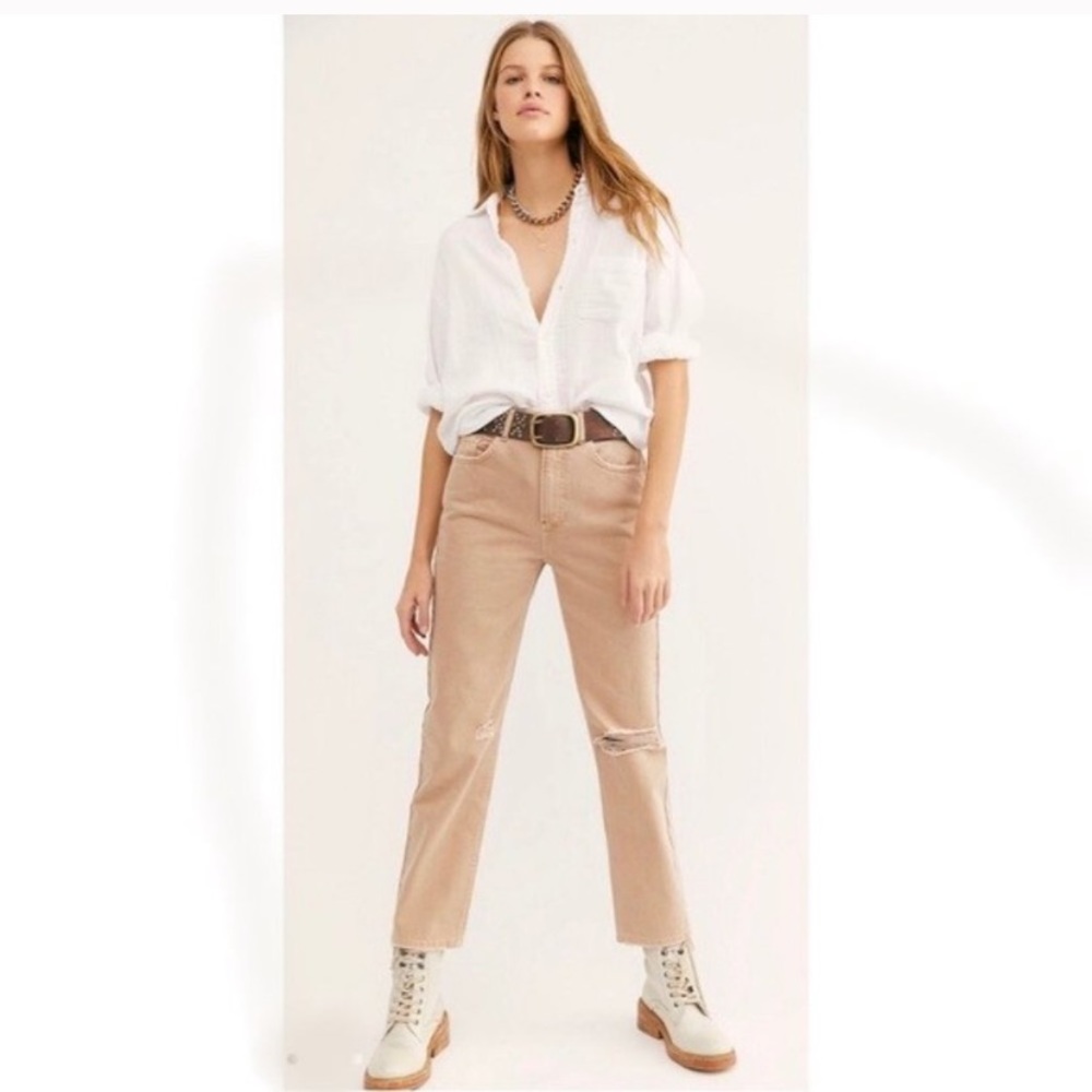We The Free Dakota high rise straight jeans